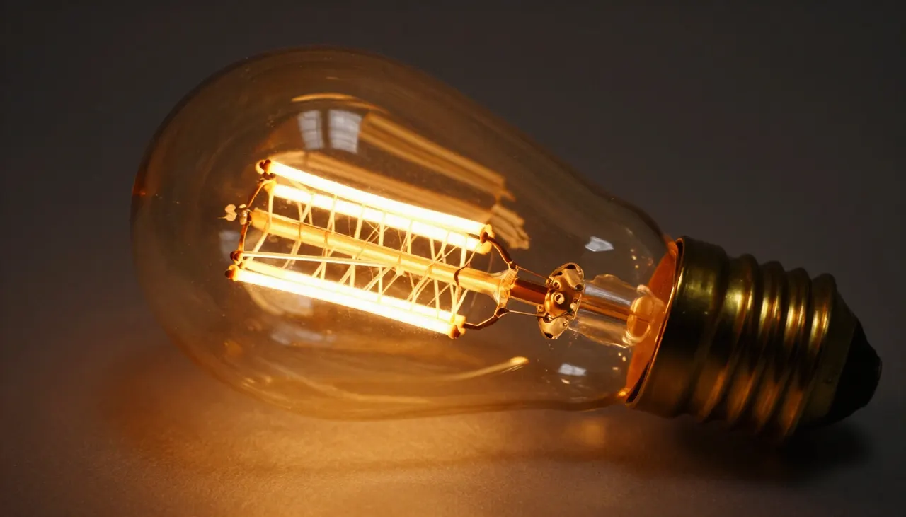Ampoule LED Edison vissée dans la douille