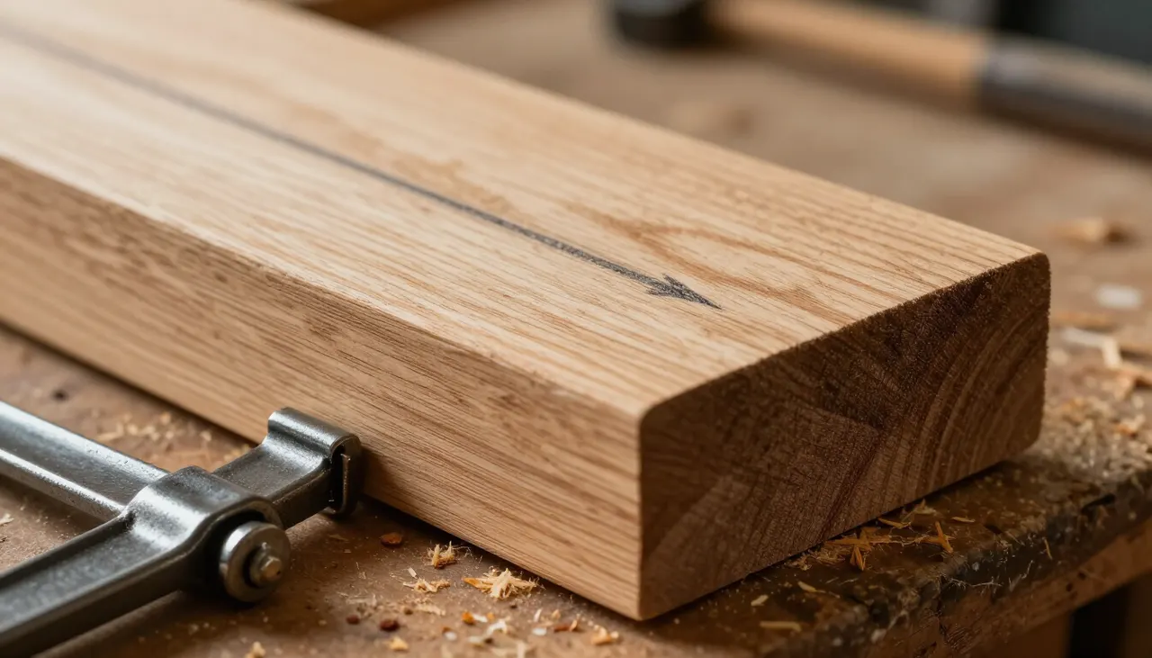 Découpe et façonnage du pied en bois