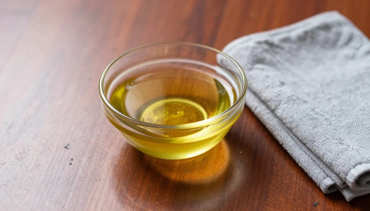 Mélange d'huile et vinaigre pour parquet