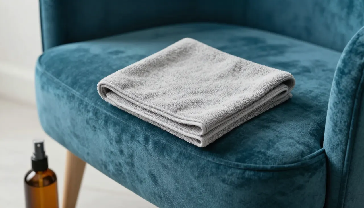 Chiffon doux posé sur un fauteuil