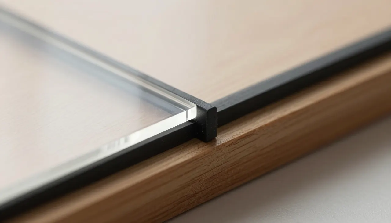 Joint mousse sur plaque plexiglas