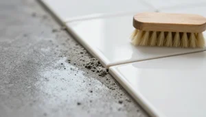 Joint de carrelage avant après nettoyage