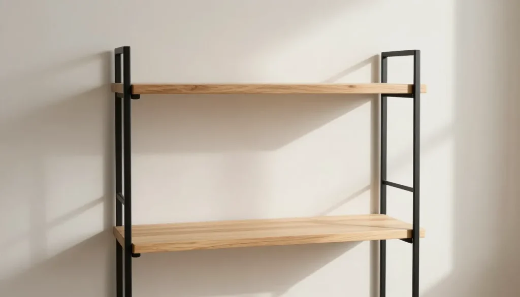 Étagère murale modulaire en bois et métal