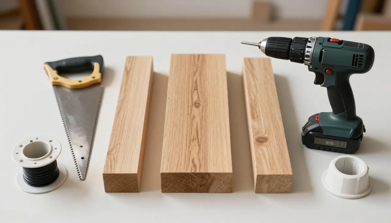 Matériel et outils pour fabriquer une lampe