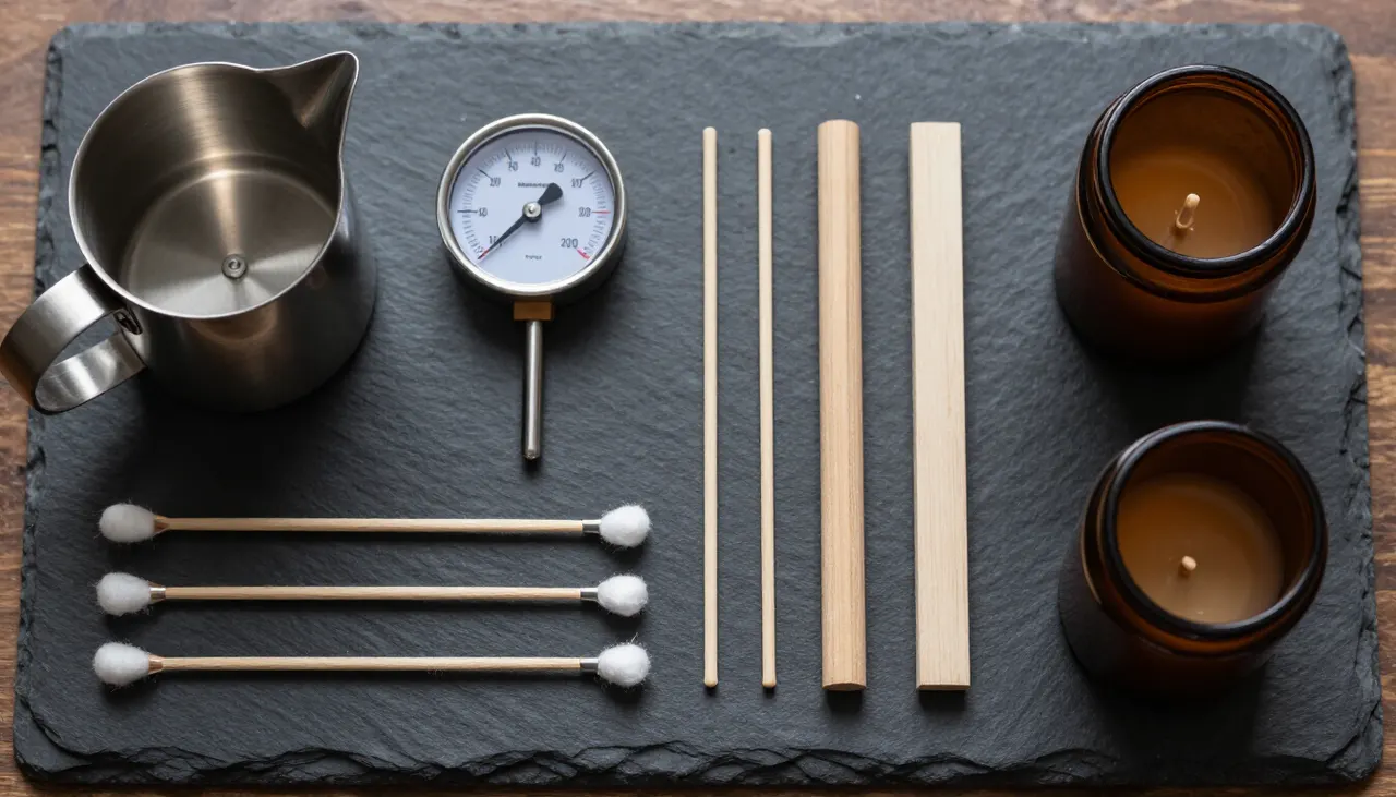 Matériel de fabrication pour bougies maison