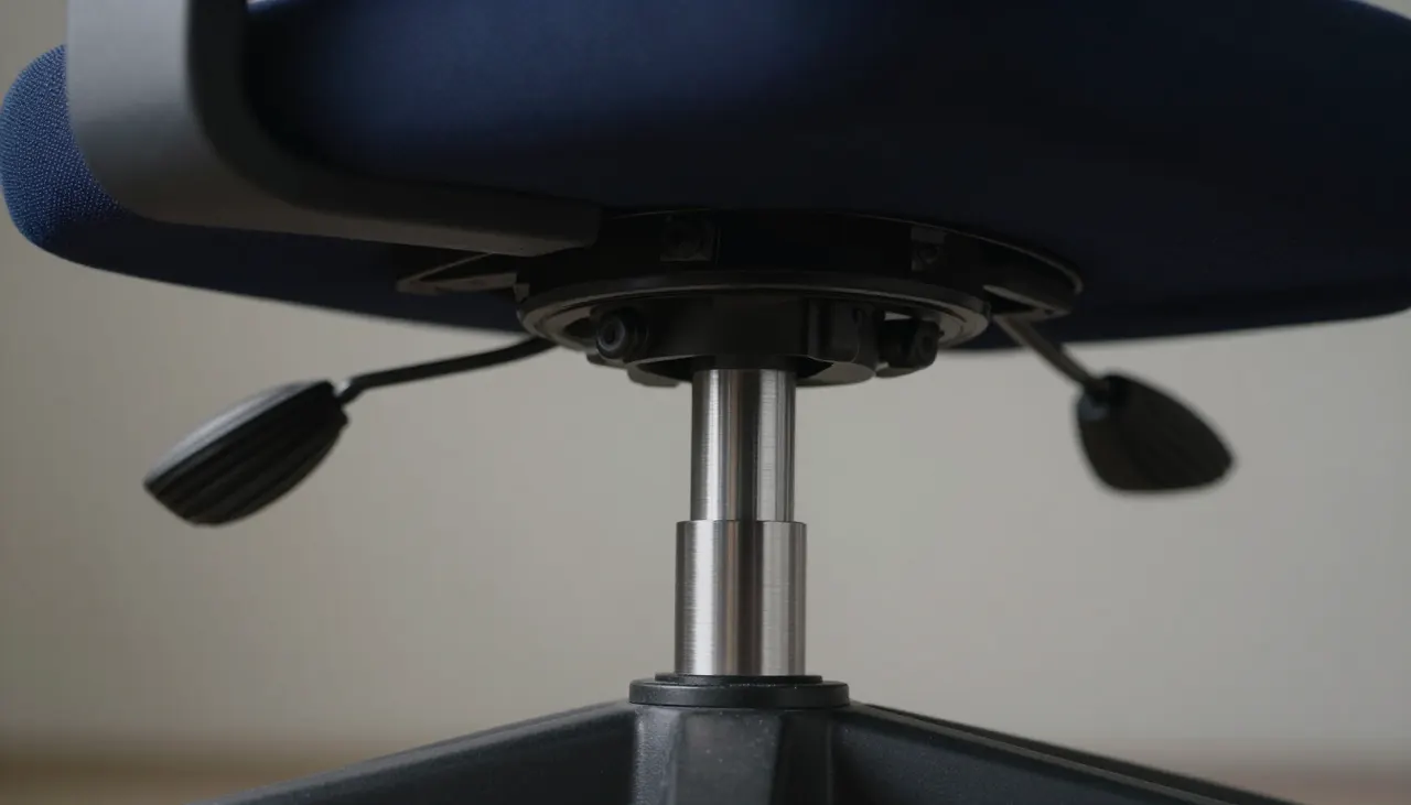 Mécanisme synchrone sous une assise de chaise