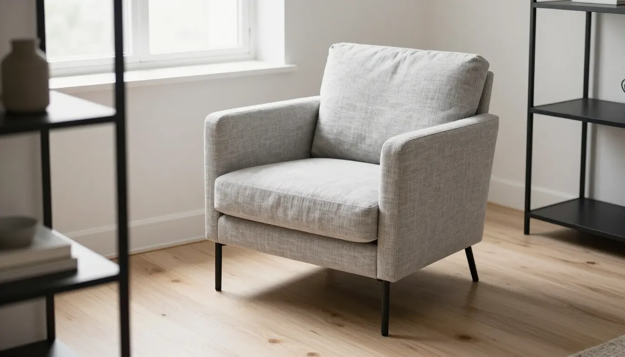 Petit fauteuil crapaud dans un angle