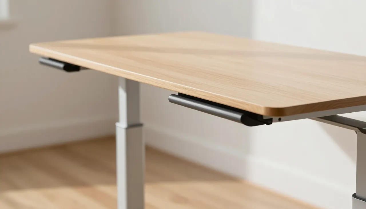 Bureau en position haute avec espace ergonomique