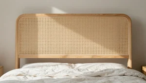 Tête de lit en cannage naturel moderne